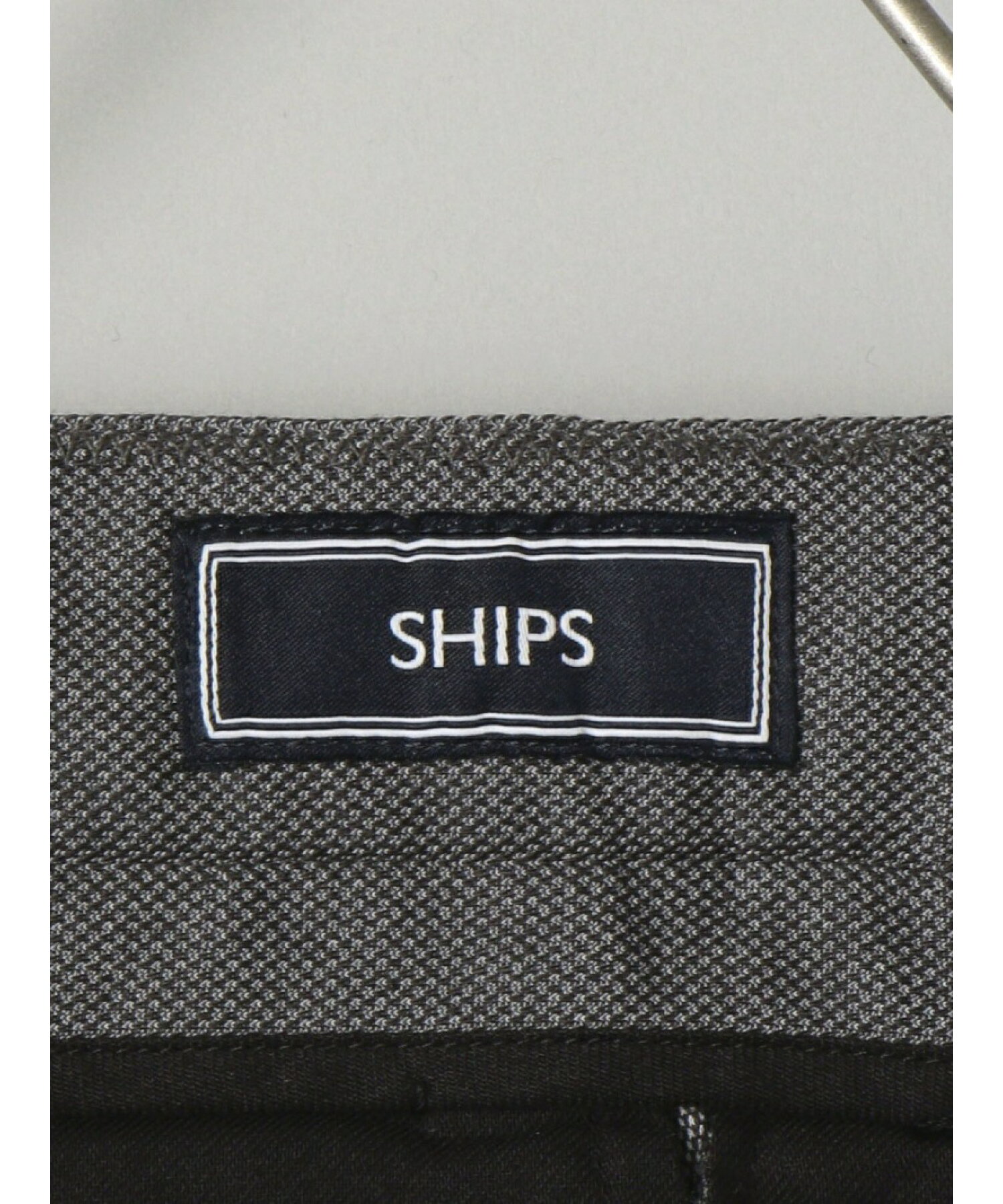 SHIPS:【ウエストアジャスト機能付き】 コットンポリエステル ジャージ ドビー スラックス